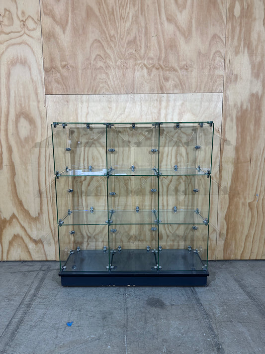 3 Bay Glass Display Cabinet