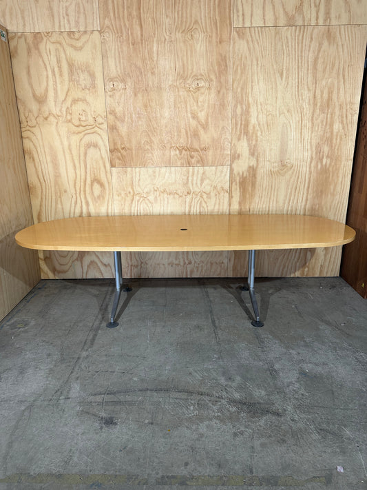 Oval boardroom table