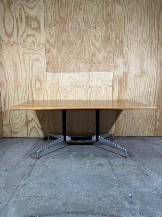 Eames meeting table with wood veneer