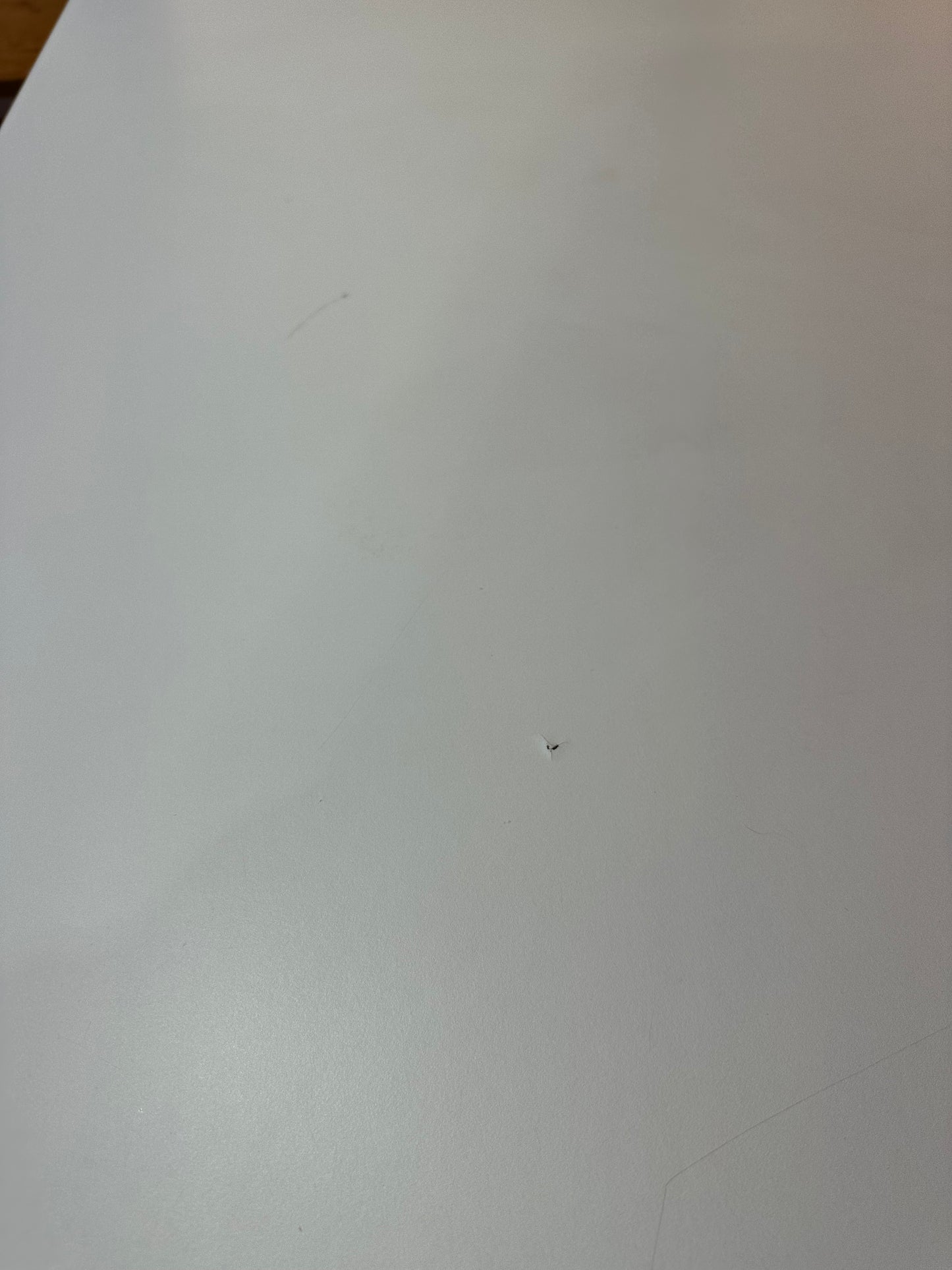 White boardroom table on Eames base