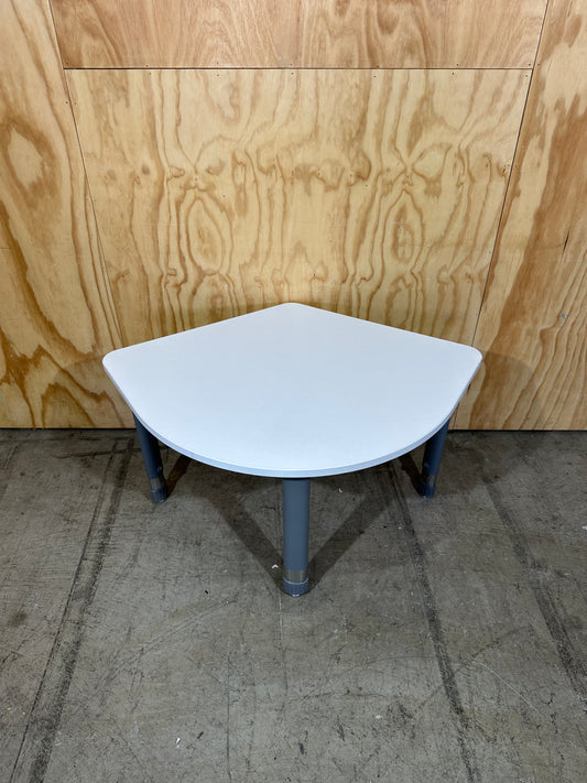 Steelcase coffee table in 'shield' shape