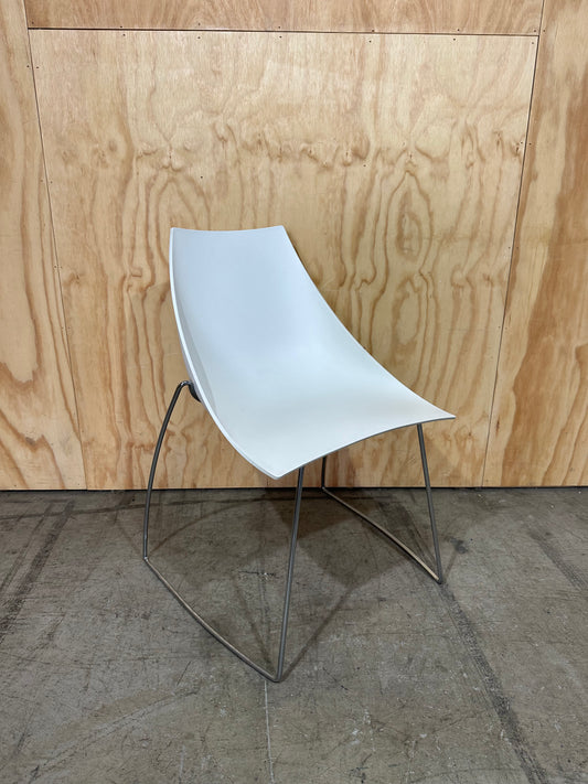 Casprini Hoop Sled chair white