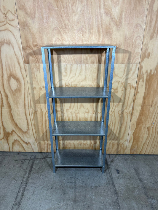 Metal shelving unit