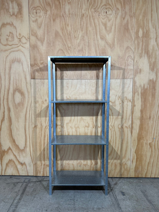 Metal shelving unit