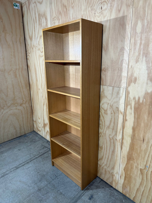 Wood finish bookshelf