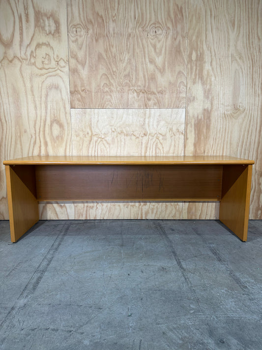 Timber veneer desk
