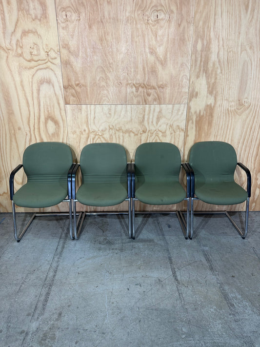 Vintage Wilkhahn FS Line Cantilever Chair in Olive Green