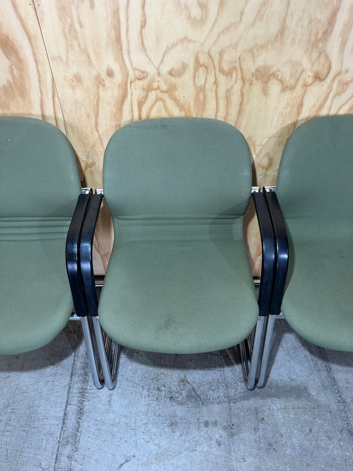 Vintage Wilkhahn FS Line Cantilever Chair in Olive Green (B Grade)