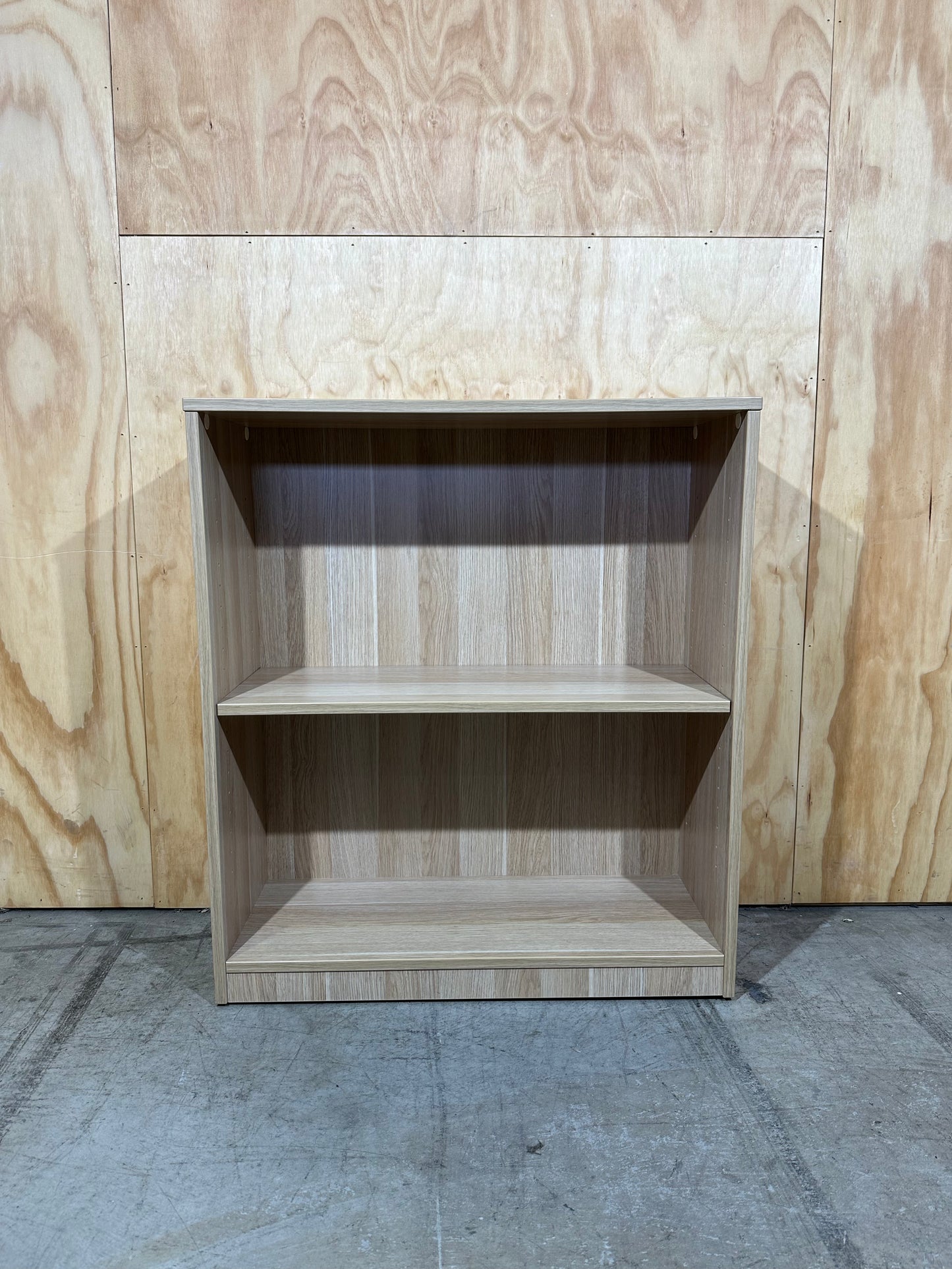 Single shelf wood veneer Bookcase