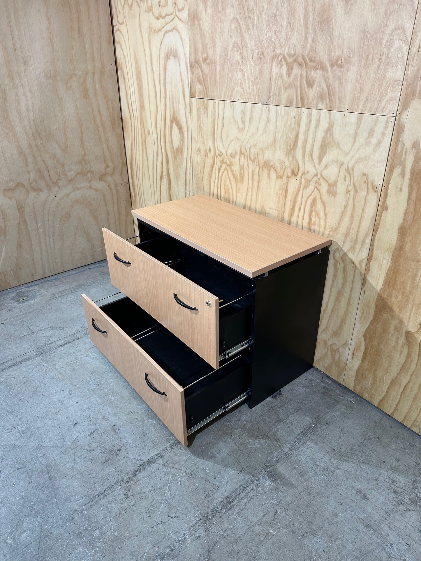 Timber veneer drawer unit by Workspace