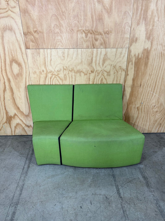 Green modular highback couch
