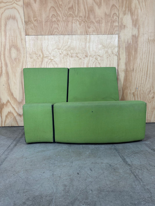 Green modular highback couch
