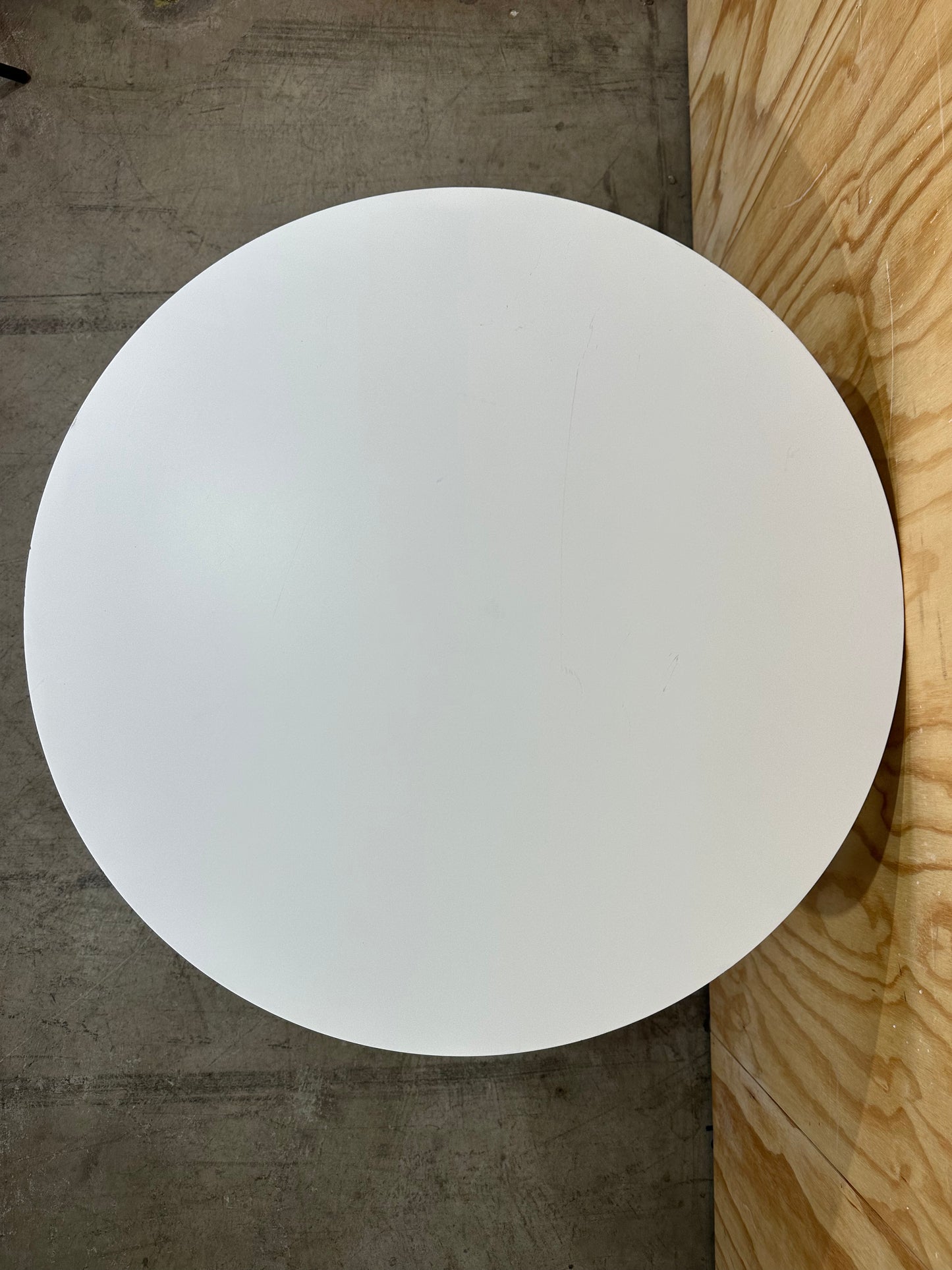 White Coffee Table with Wooden Legs