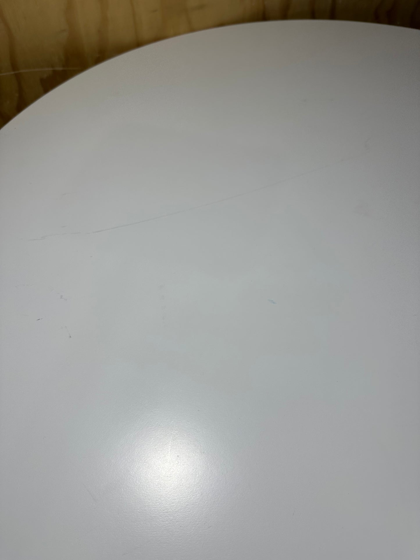 White Coffee Table with Wooden Legs