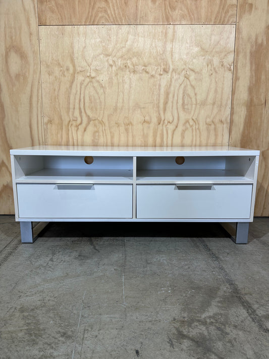 White Melamine TV Unit