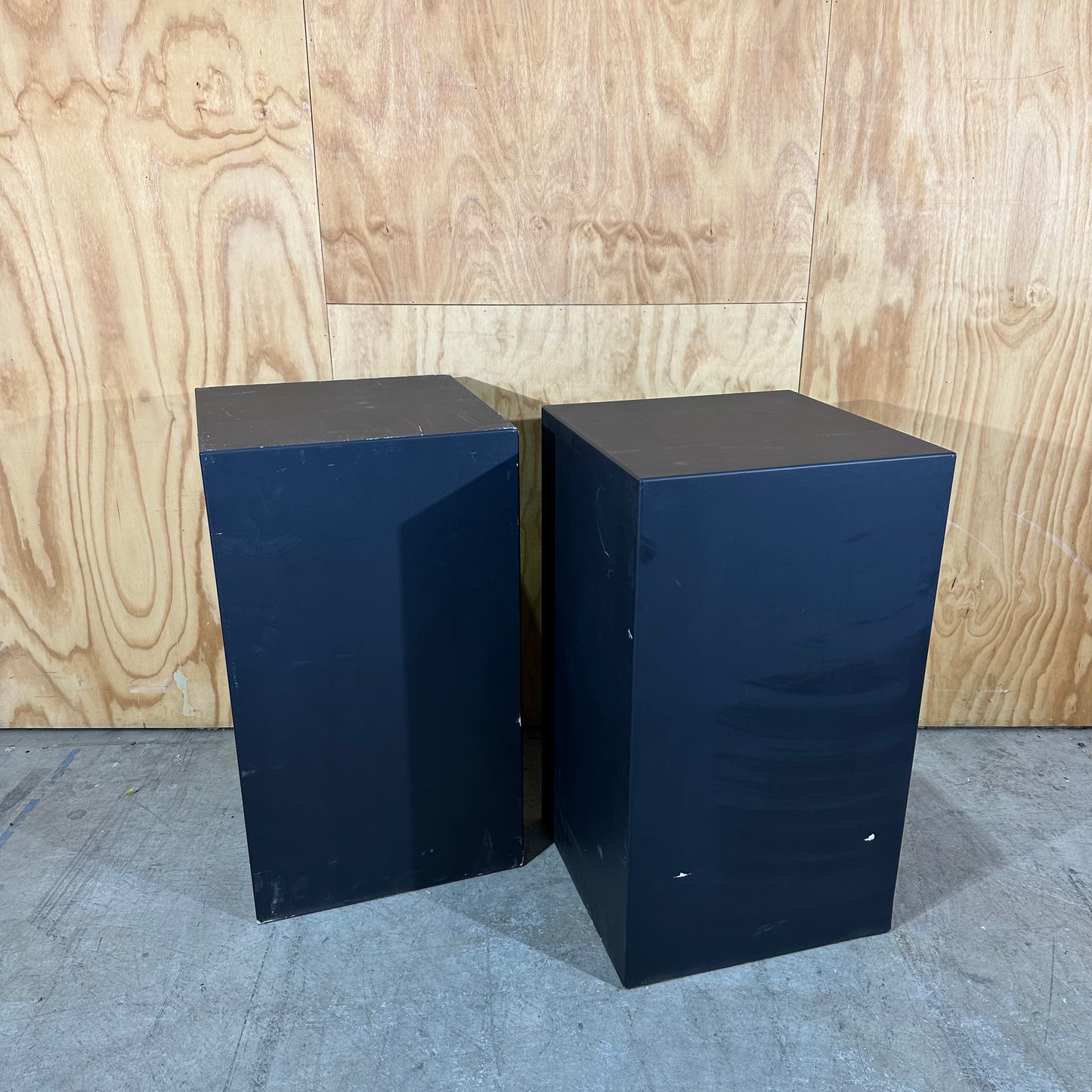 Set of Black Plinths