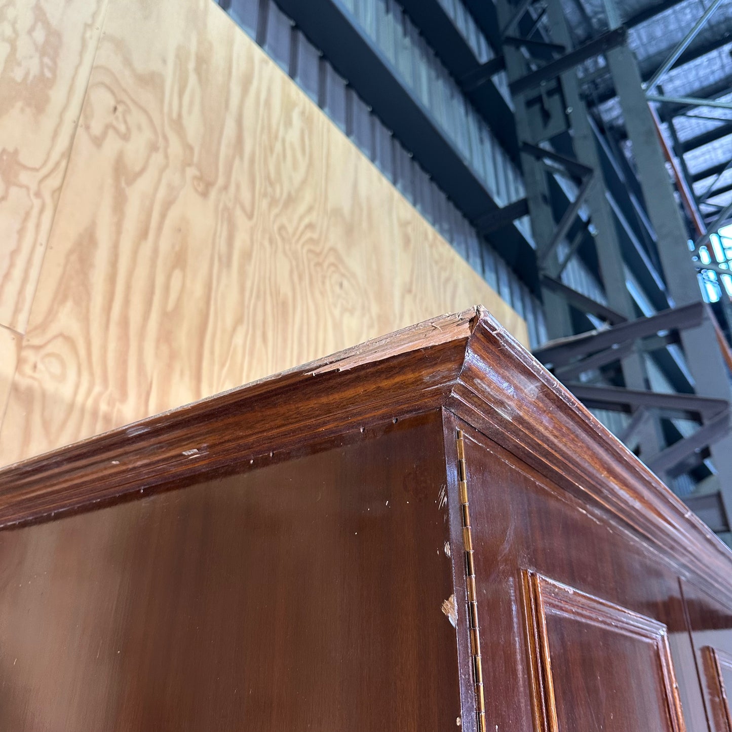 Vintage Cedar Two-Door Wardrobe