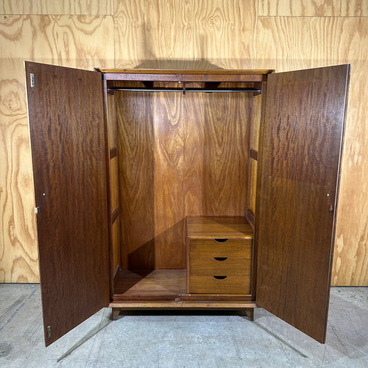 Vintage Mid-Century Timber Wardrobe