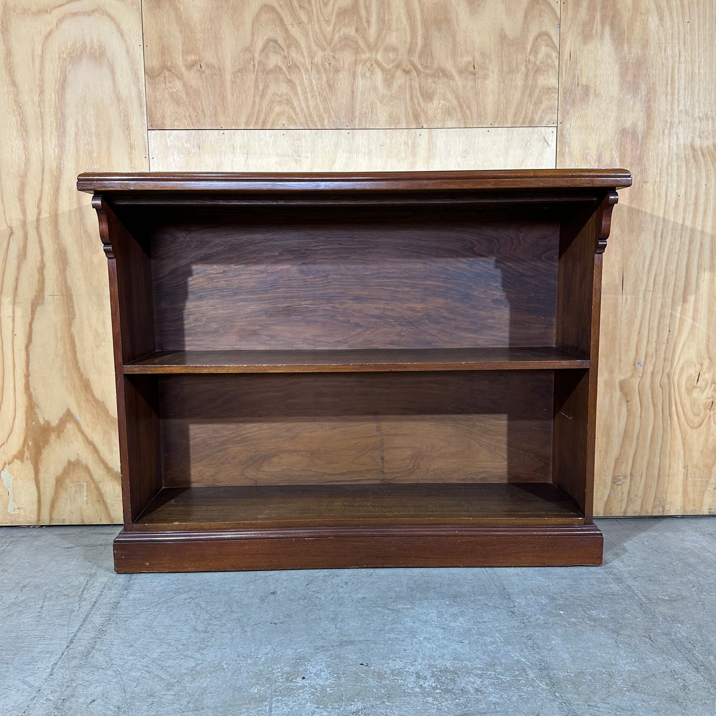 Victorian Style Mahogany Open Bookcase