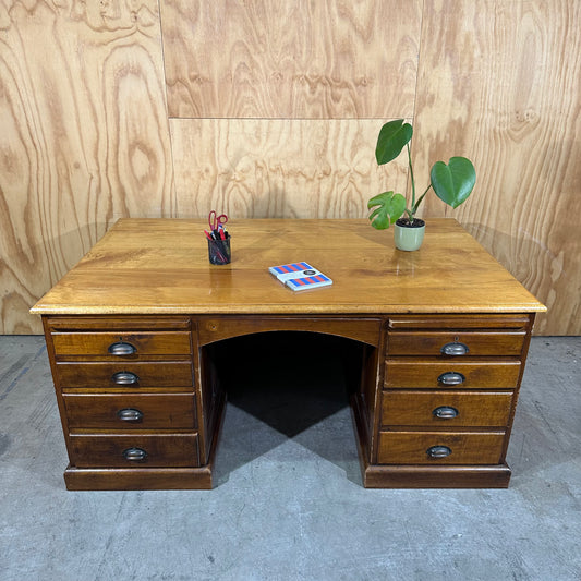 Vintage Executive Wooden Desk