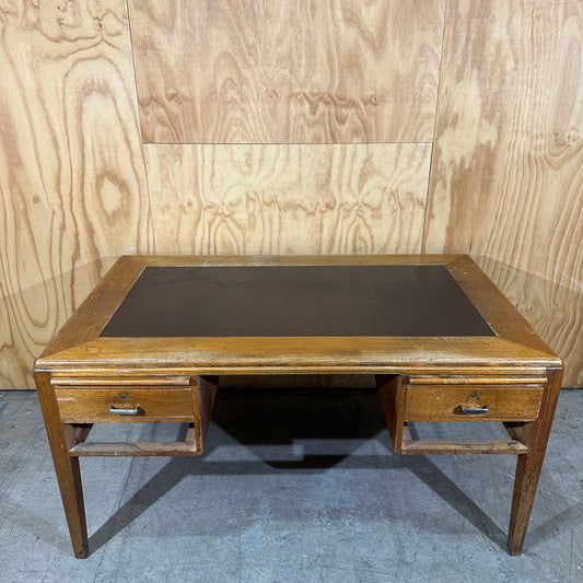 Vintage Executive Timber Writing Desk