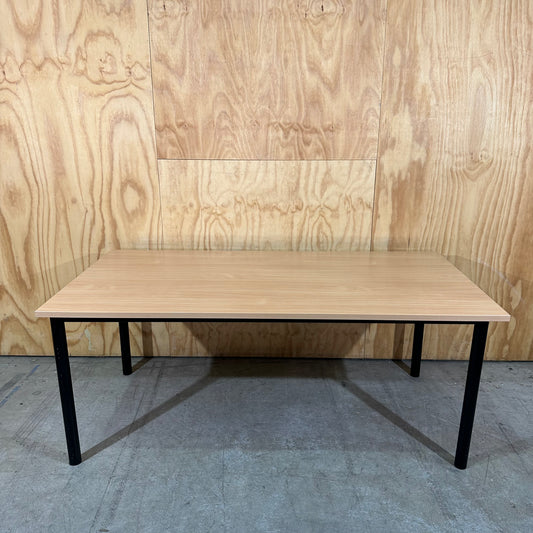 Rapidline Wood Veneer Table with Steel Frame