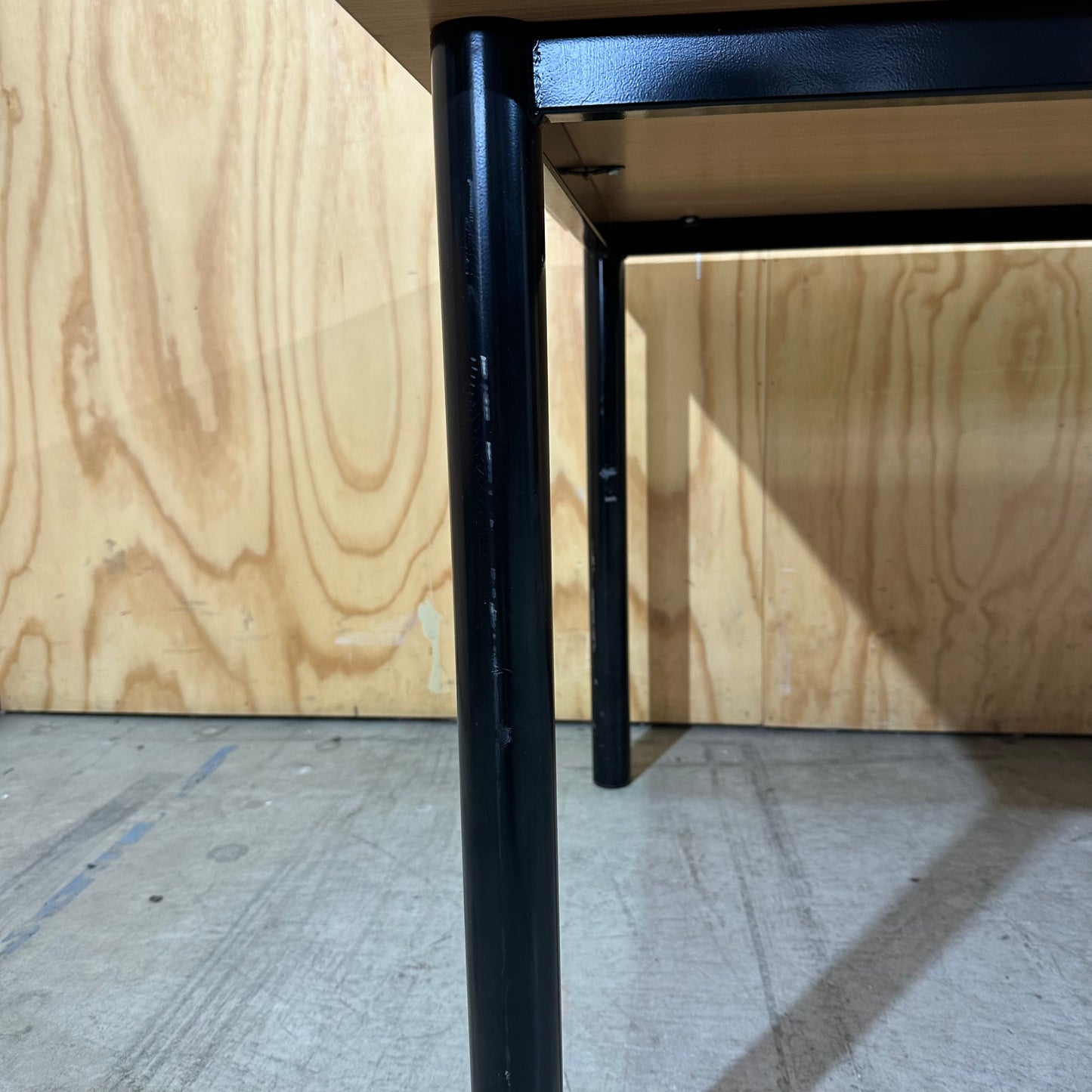 Rapidline Wood Veneer Table with Steel Frame
