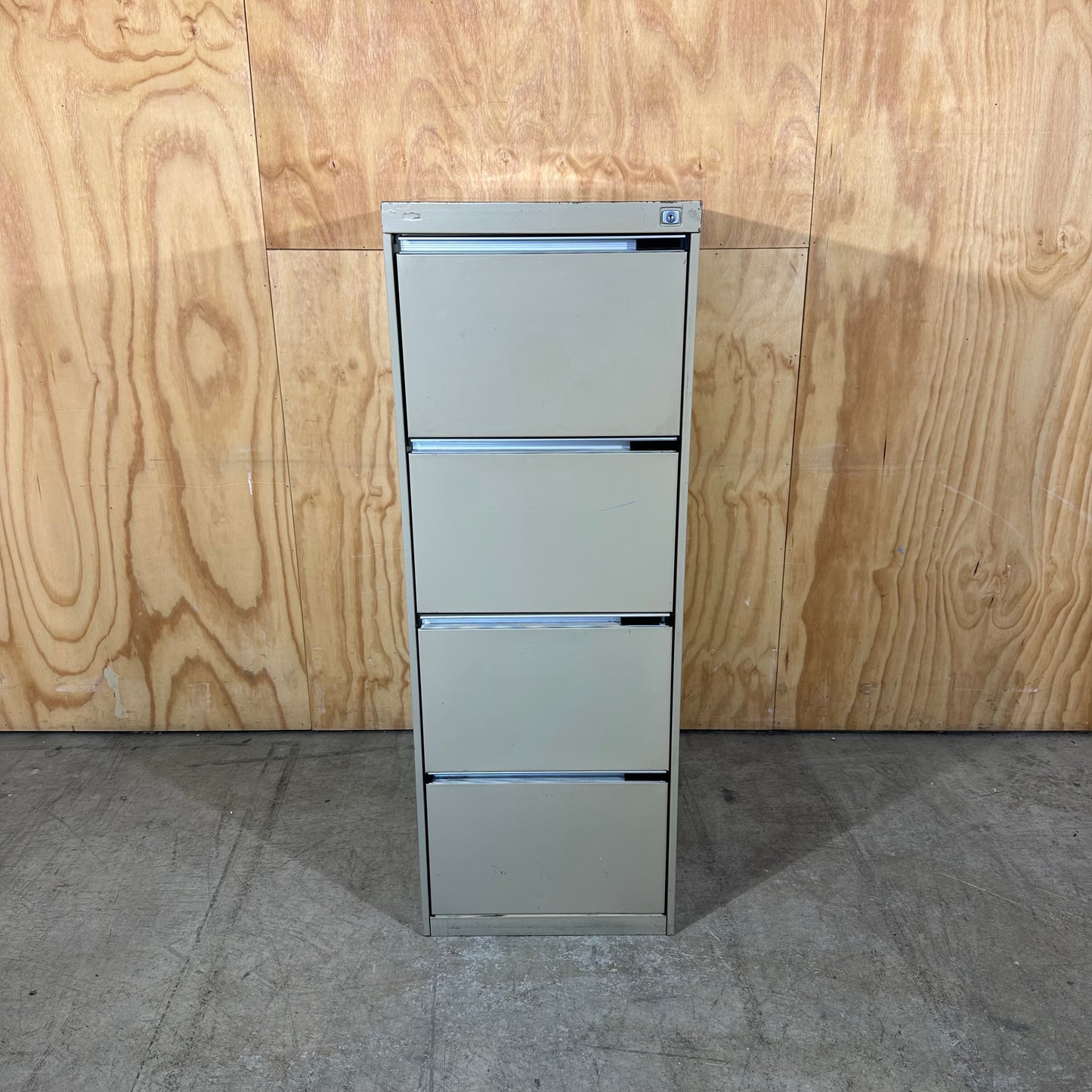 Beige 4-Drawer Filing Cabinet
