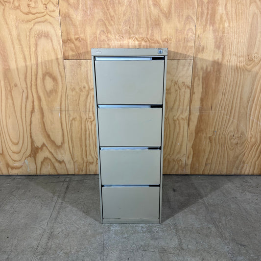 Beige 4-Drawer Filing Cabinet