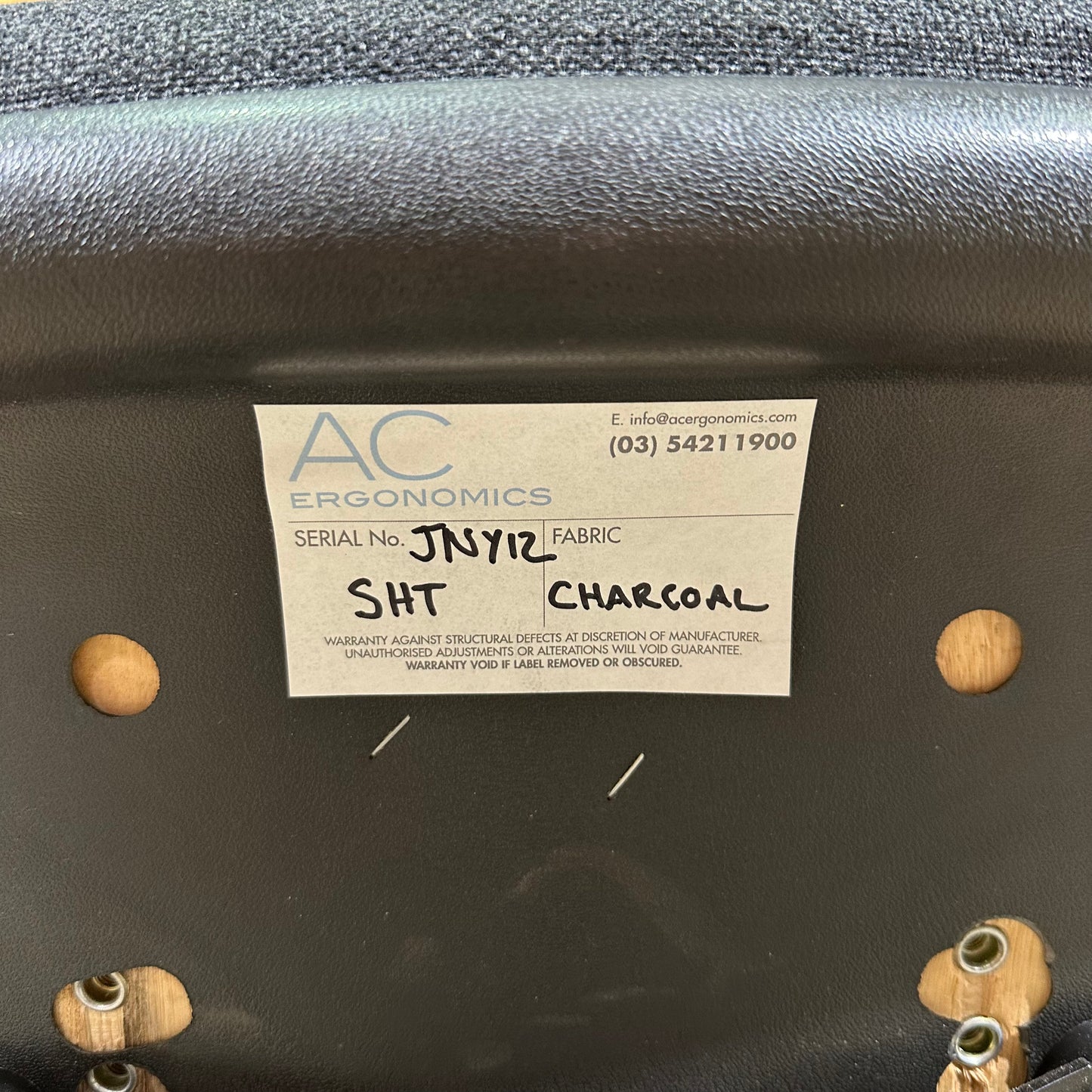 AC Ergonomics Charcoal Grey Highback Task Chair