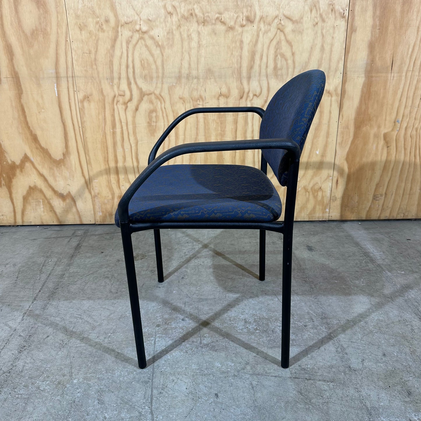 Schiavello 1990s Patterned Upholstery Visitor Chair