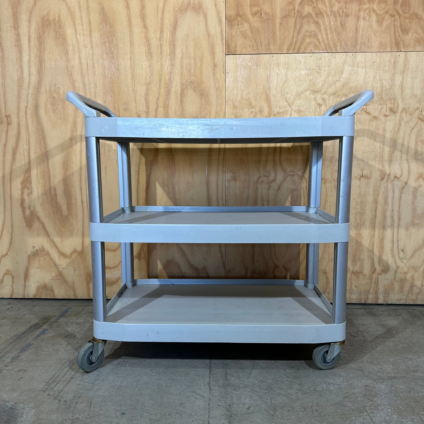 Commercial Grey 3-Tier Utility Trolley