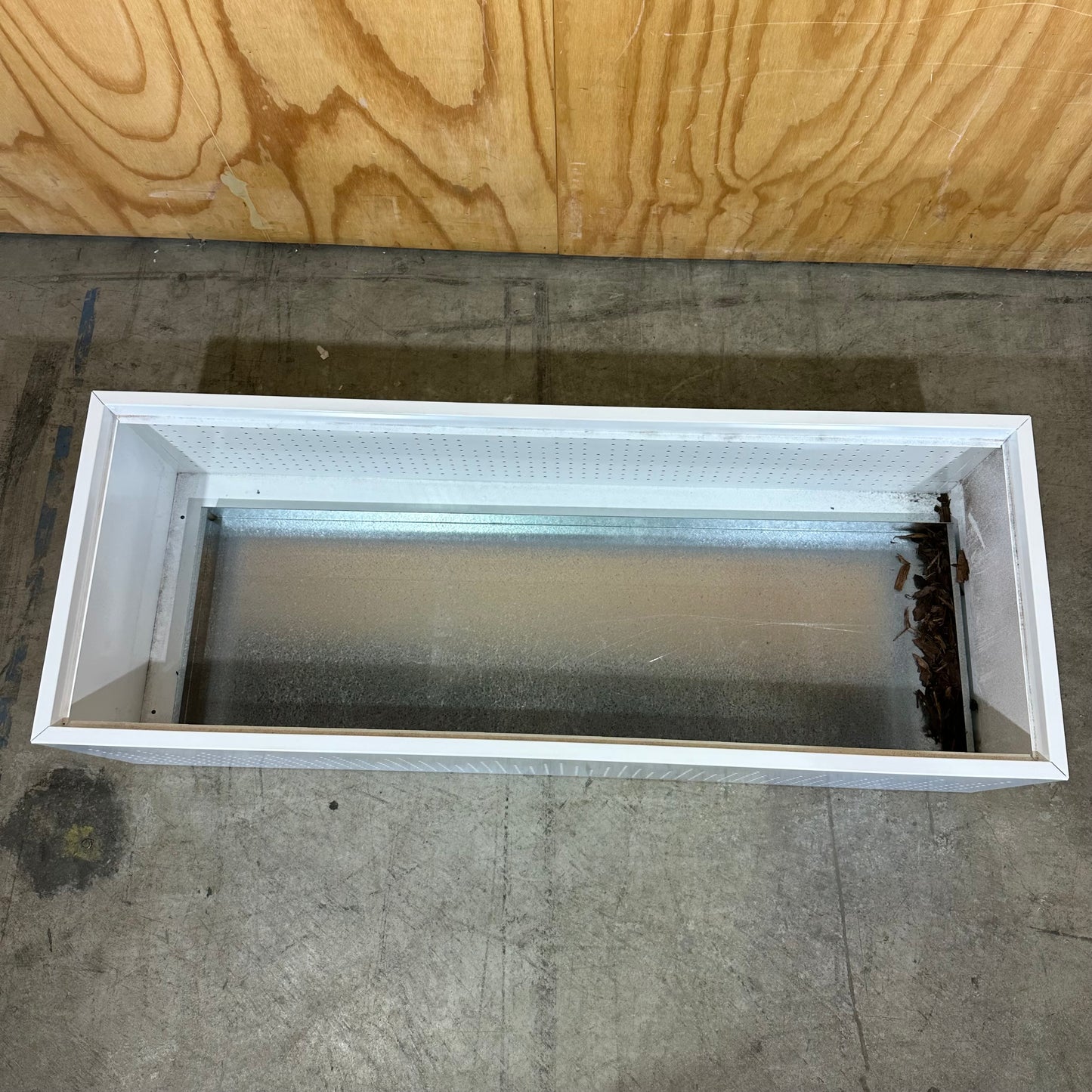 White Perforated Planter Box