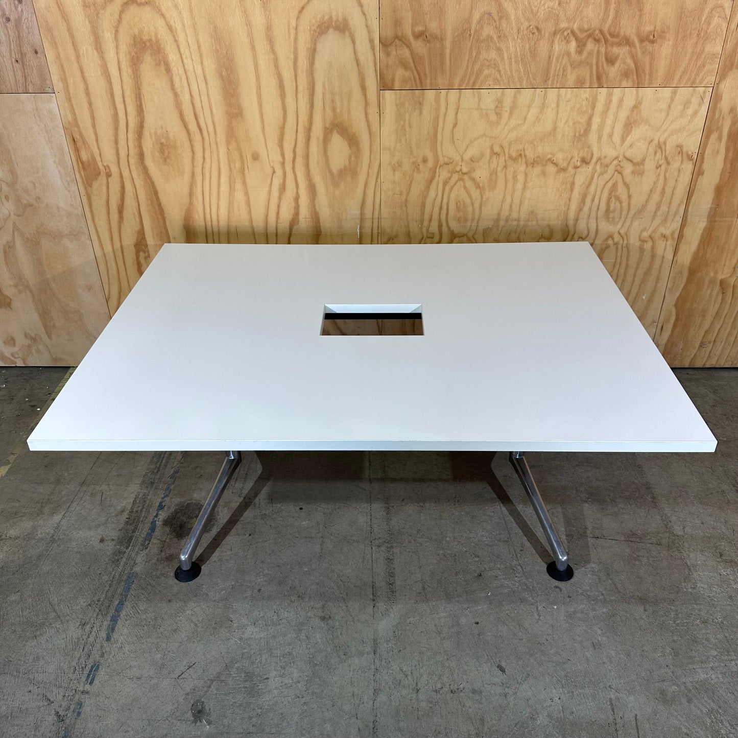 Thinking Works Commerical Meeting Room Table with Eames-Inspired Base