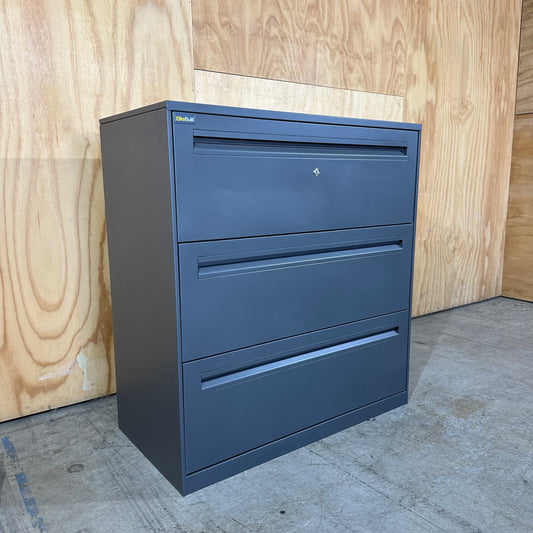Elitebuilt Heavy-Duty Wide Filing Cabinet in Grey