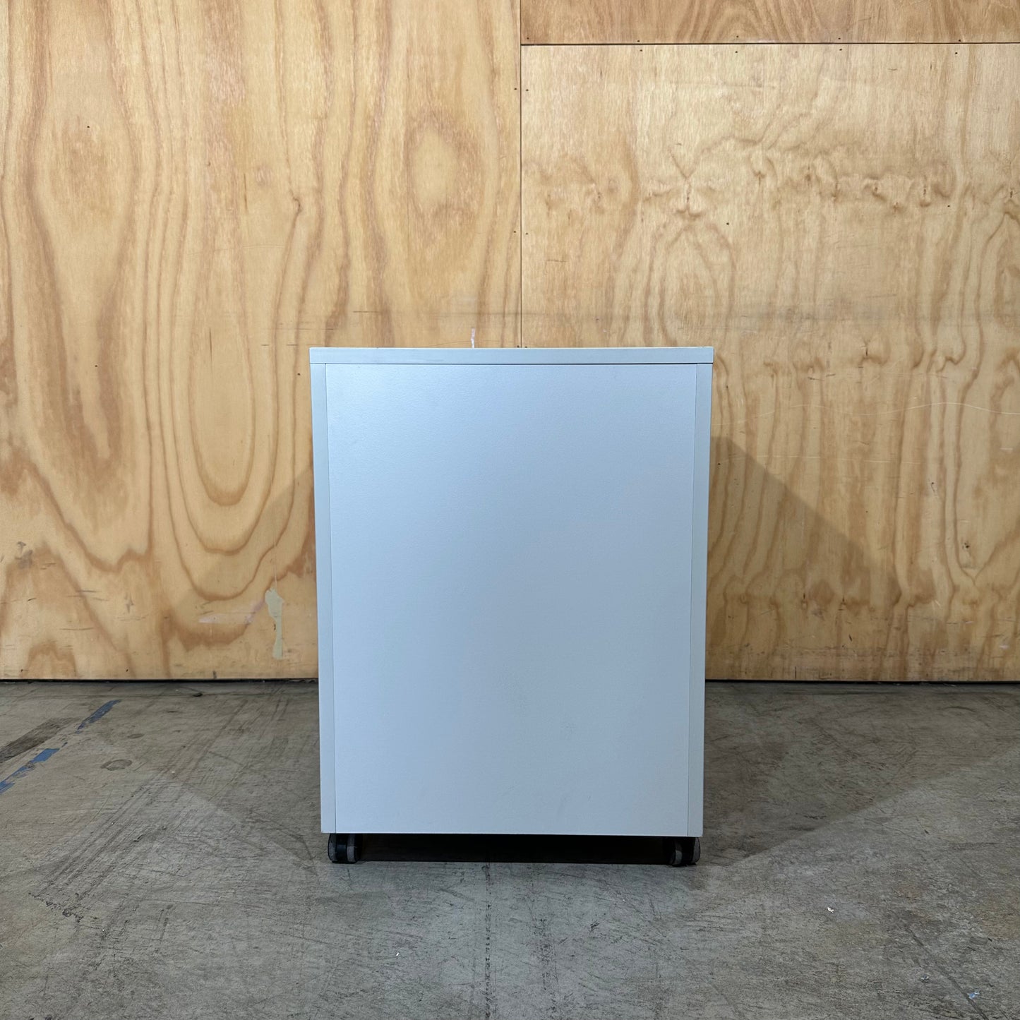 White 3-Drawer MDF Pedestal