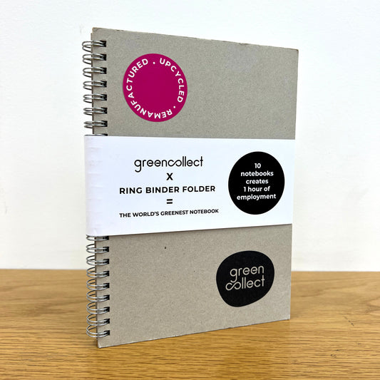 Green Collect Logo Upcycled Notebook A5