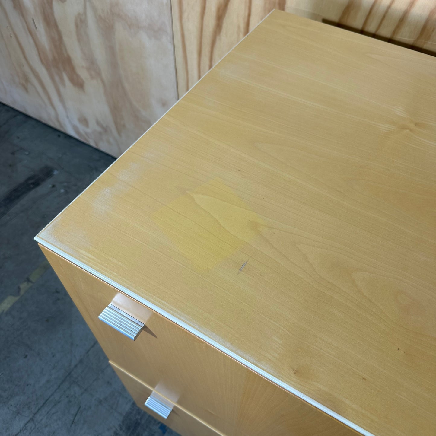 Wood Laminate Buffet with Chrome Drawers