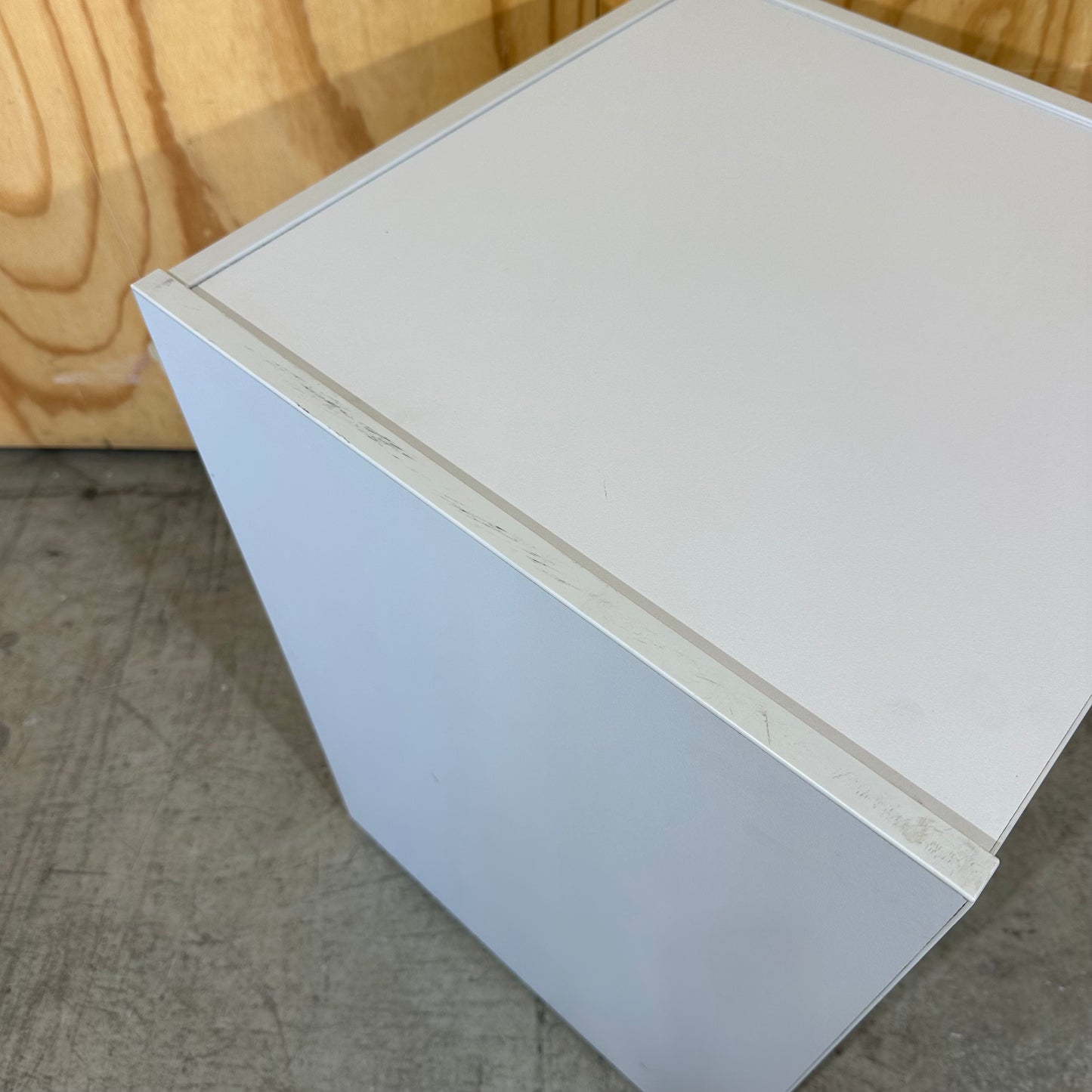 Ergotek Grey 3-Drawer Office Pedestal with Chrome Handles