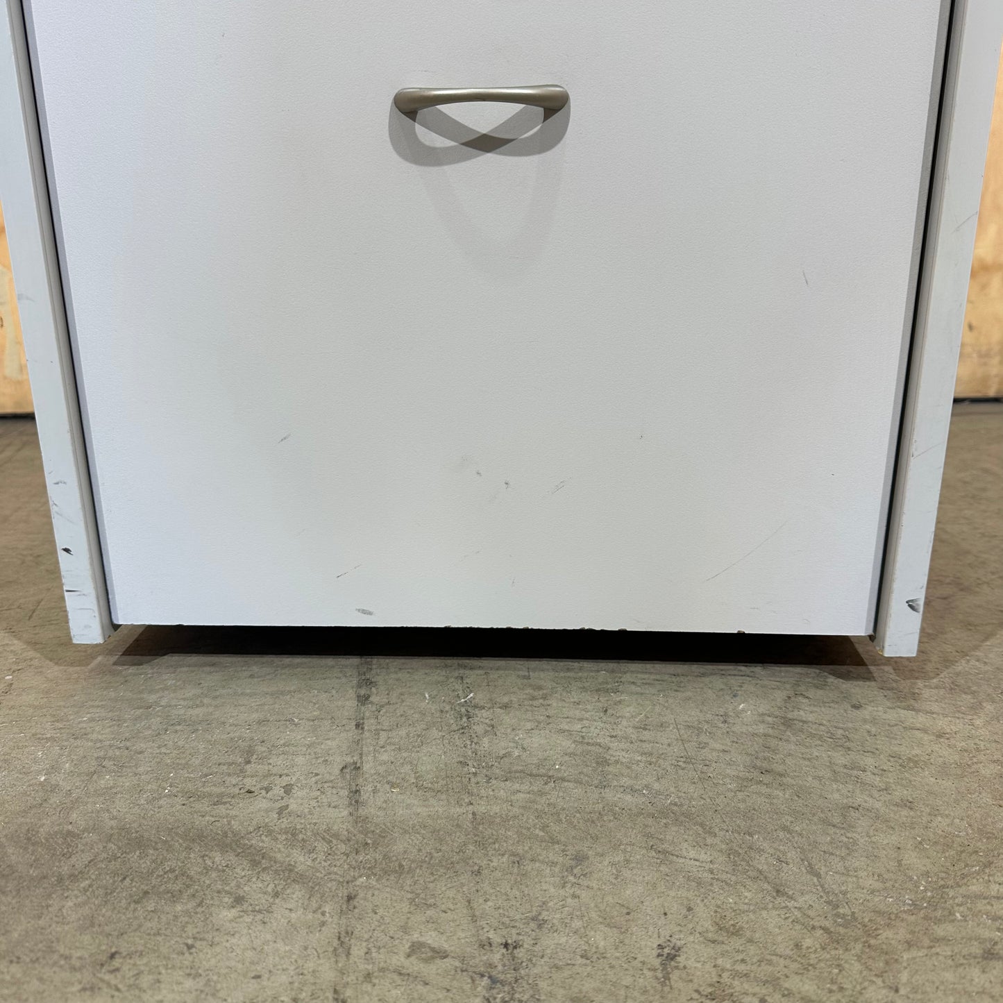 Ergotek Grey 3-Drawer Office Pedestal with Chrome Handles