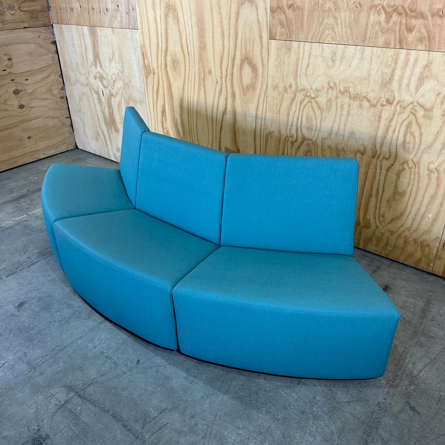 Turquoise Modular Vinyl Seat