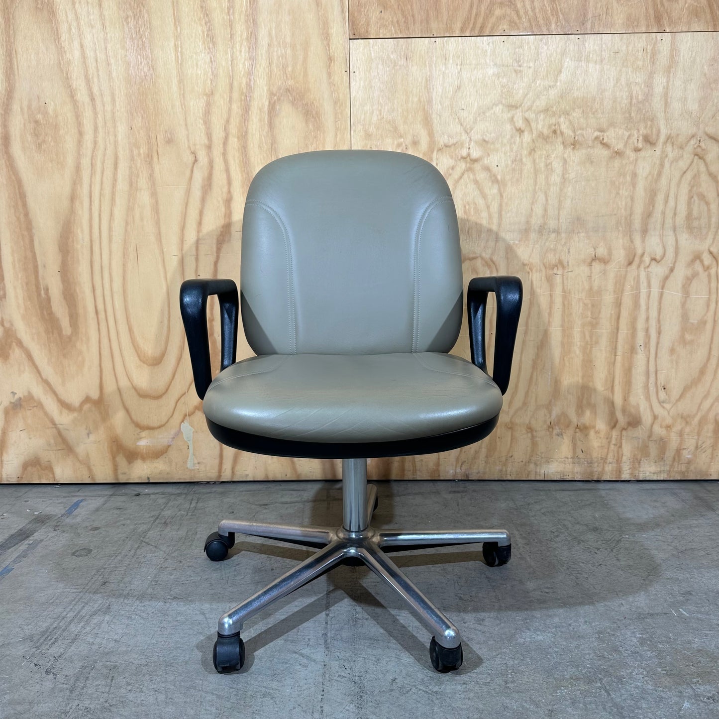 Anstey Leather Task Chair in Beige
