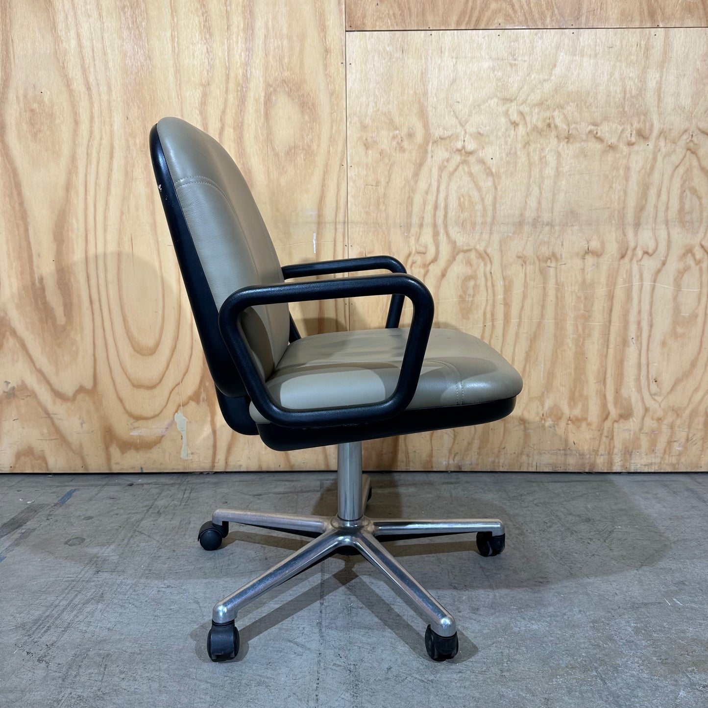 Anstey Leather Task Chair in Beige