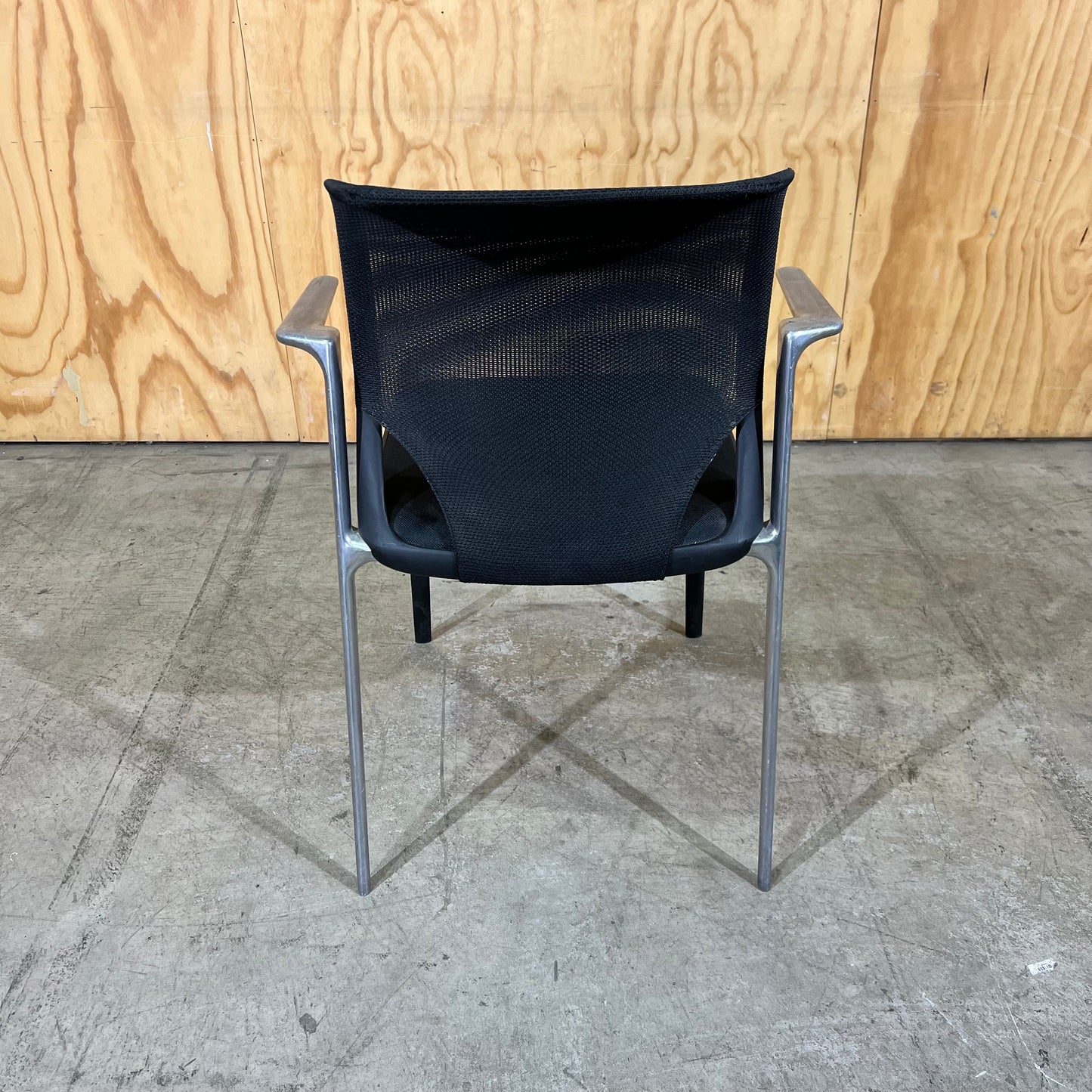 Vitra MedaSlim Office Chair Mesh Back with Chrome Arms