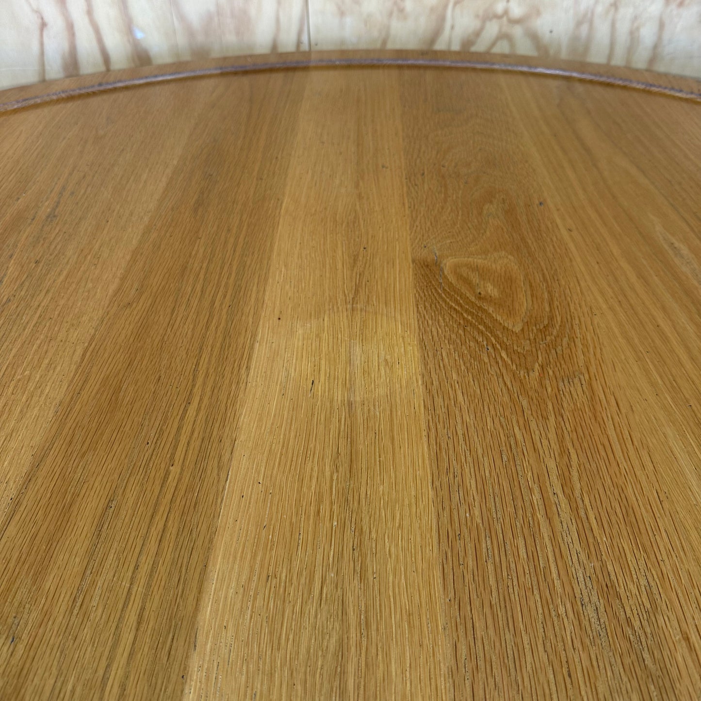 Large Timber Round Table (Warped)