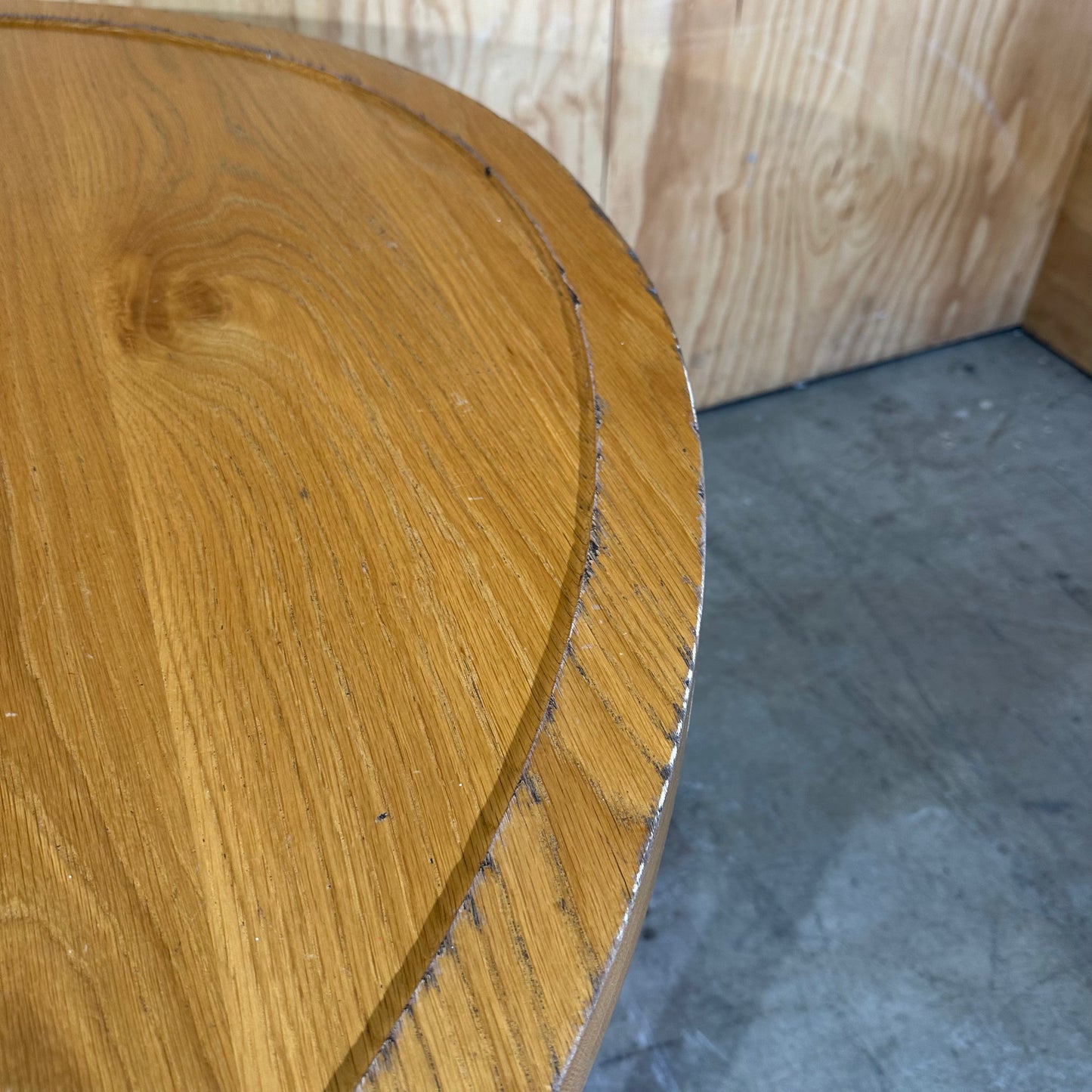 Large Timber Round Table (Warped)