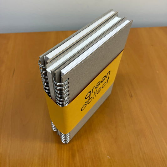 Green Collect Plain Upcycled A5 Notebooks - 3 Pack