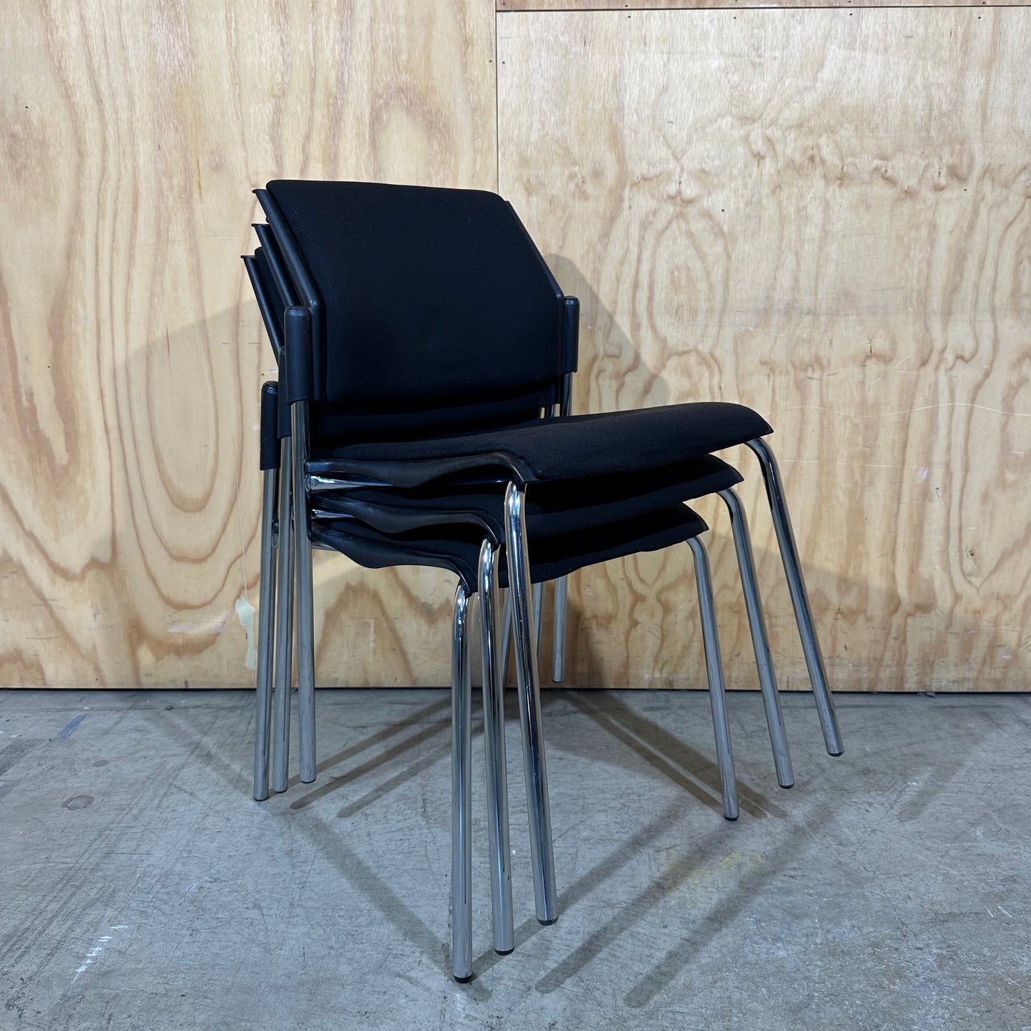 Black STEM Company Stackable Chair