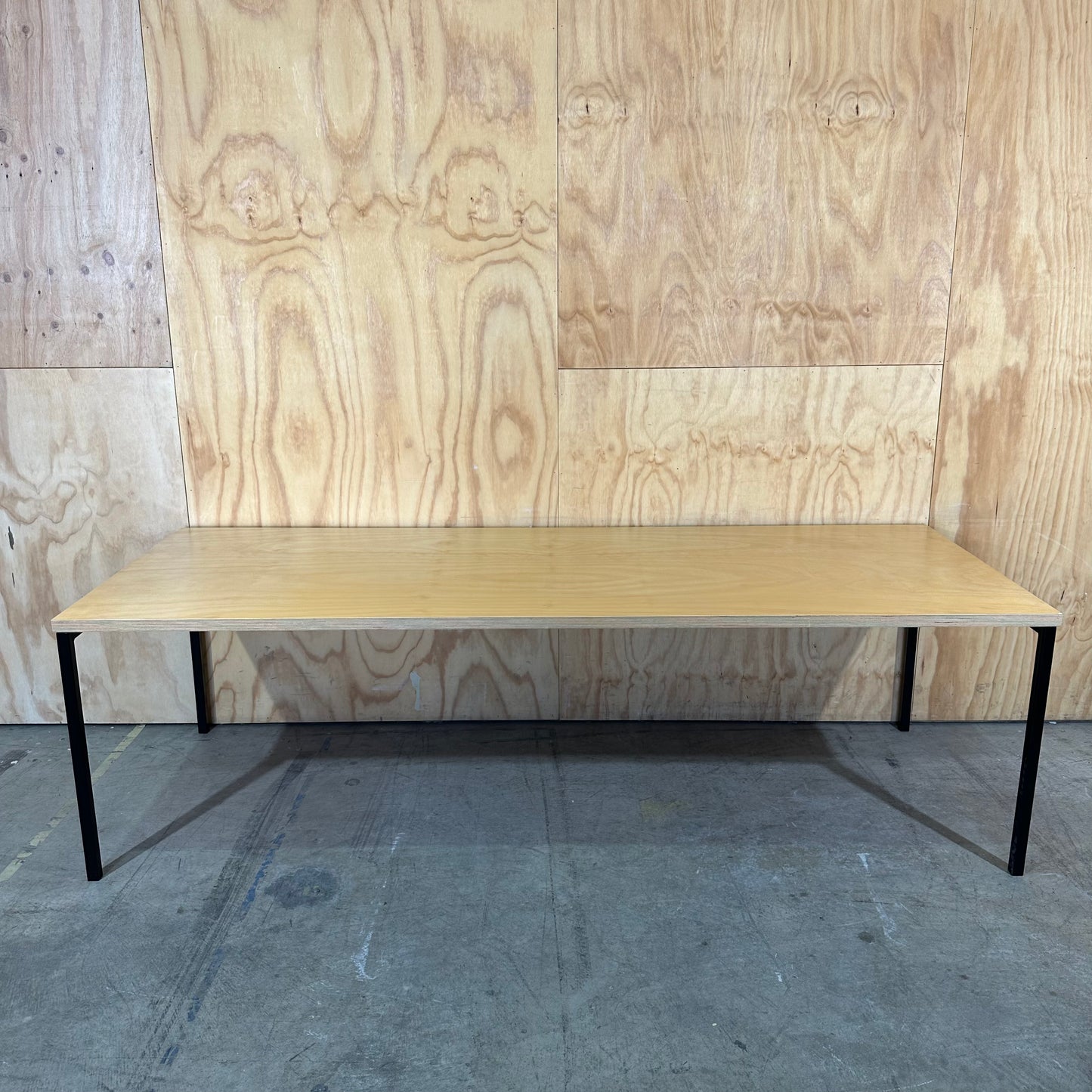Industrial Birch Plywood Office Desk / Dining Table