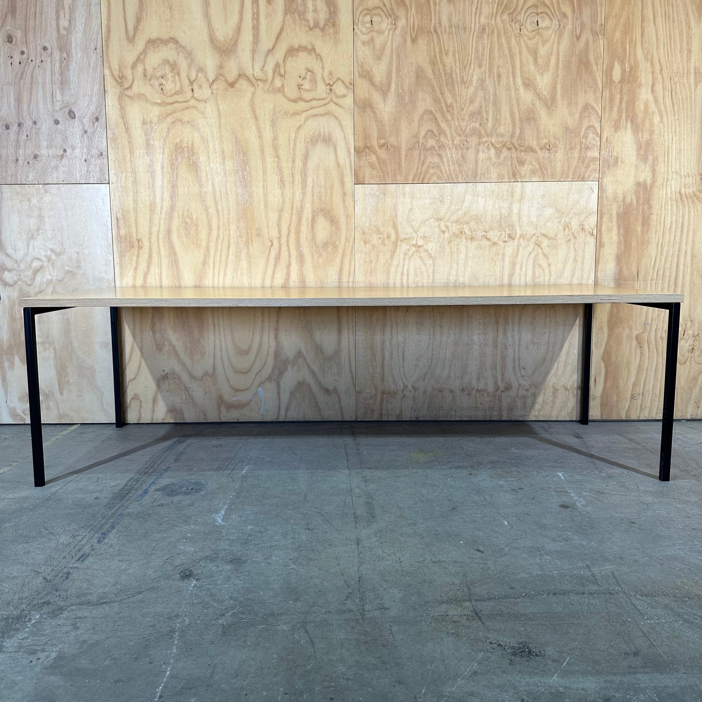 Industrial Birch Plywood Office Desk / Dining Table
